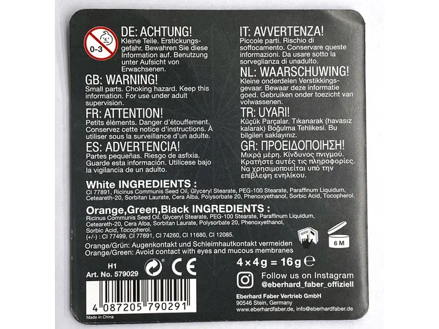 Schminkset Eberhard Faber Pompoen/ Heks