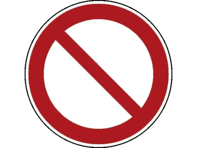 verbodsbord algemeen verbod wandbord aluminium standaard Ø 200mm