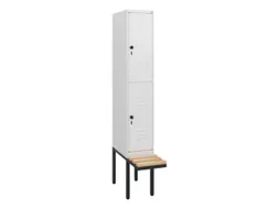 Dubbeldekse dekenkist,HxBxD 1950x300x815mm,1x2vak.,vak B 300mm