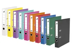 Ordner Kangaro A4 50mm 2 rings PP/Papier doos a 10 stuks assorti kleur