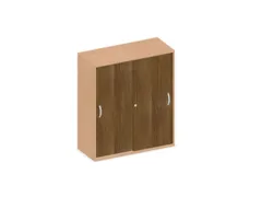 Schuifdeurkast 1150x1000x430mm Romp Beuken Decor Front Noten