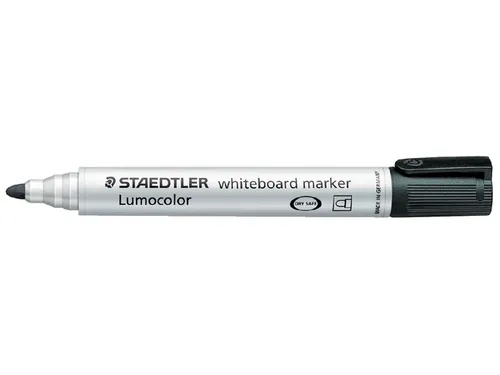 Viltstift Staedtler 351 whiteboard rond zwart 1-2mm