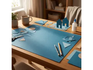 Fotokarton Kangaro 50x70cm 300gr middenblauw pak 25 vel - 6