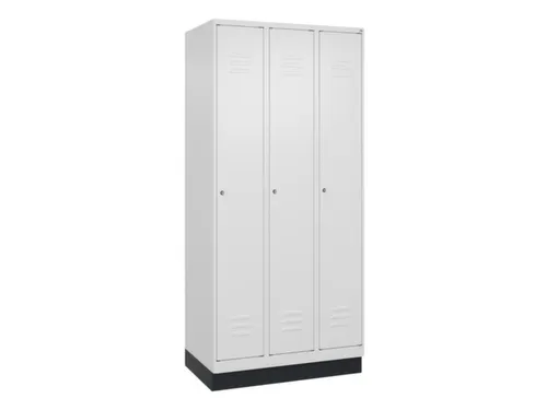 locker,HxBxD 1950x900x500mm,3vak,vak B 300mm,cil.-slot,sokkel