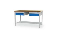 werkbank,HxBxD 860x1500x750mm,onderstel RAL7035,fronten RAL7040