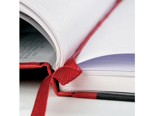 Notitieboek Oxford Black n' Red A4 96vel blanco zwart