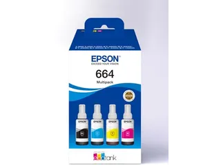 Epson inktfles 664 C13T664640 EcoTank 4 kleuren Multipack - 2