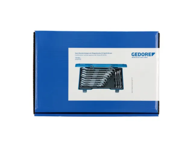 GEDORE 7 R-012 Set steeksleutels met ringratel 12stuks 8-19mm