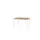 Domino Basic Tafel Vaste Hoogte 120x80 honey castello wit 4-poots
