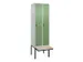 locker voor scheiding van kleding,HxBxD 2120x600x815mm,2vak