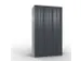 armoire multicases,corps RAL7021,face avant RAL7021