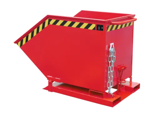 Kiepbak Staalplaat 910x840x1390mm Inh. 0.60m³ 300kg Rood