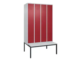 locker voor scheiding van kleding,HxBxD 2120x1200x815mm,4vak - 1