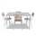 Kantineset,4Stoelen,1Tafel,Zitting Beuken Multiplex Natuur,Blad Grijs