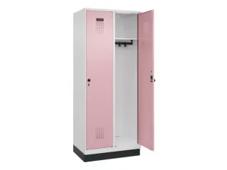 locker,HxBxD 1950x800x500mm,2vak,vak B 400mm,draaigrendel,sokkel - 2