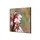 Wanddecoratie Textiel Set 40x40cm Roze Bloem Erica