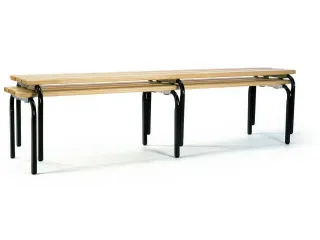 zitbank,HxLxD 450x1500x450mm,hout,frame staal RAL7016 - 2