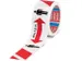 Tesa Vloermarkeringstape Houd Afstand 50mx50mm Rood Wit