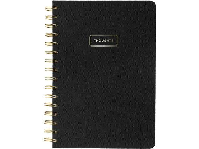 Notitieboek Èccolo spiraal Black lijn ca. 15x20cm 80gr. 200pag.