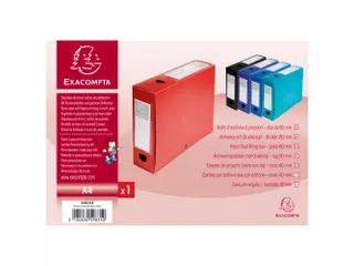 Klasseerdoos PP opaak rug 80mm rood - 4