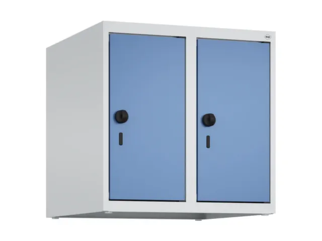 opzetkast,v. locker,2vak.,vak B 250mm,HxBxD 500x500x500mm,vleugeldeur