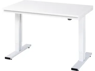 Werkbank elektrisch hoogte verstelbaar 720-1120x1250x800mm wit RAL7035 - 1
