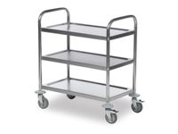 Serveerwagen Rvs Draagv. 100kg Laadvl. 685x380mm 3 Etages