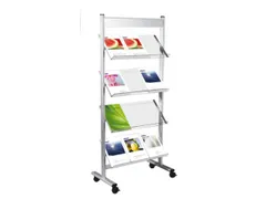 Folderrek Voor 12x Din A4 4 Acrylglas Houders 1600x710x350