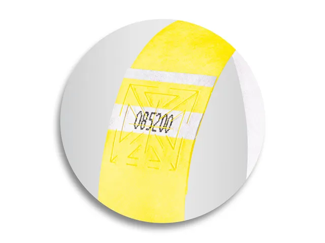 Bracelets d'identification Sigel super soft 255x25mm 120 pcs jaune flu