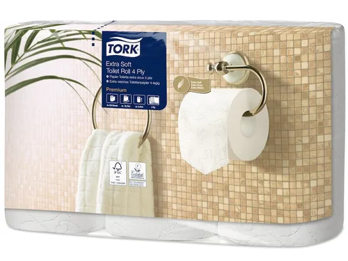 Toiletpapier Tork T4 Premium 4-laags 150 vel wit 110406