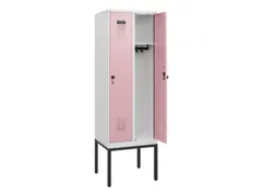 schoollocker,HxBxD 1950x600x500mm,2vak,vak B 300mm,draaigrendel