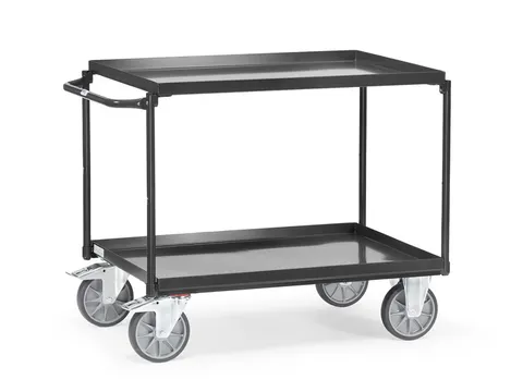 Tafelwagens 2 Etages Staalplaat 4822 Ral7016 400kg 1000x700mm