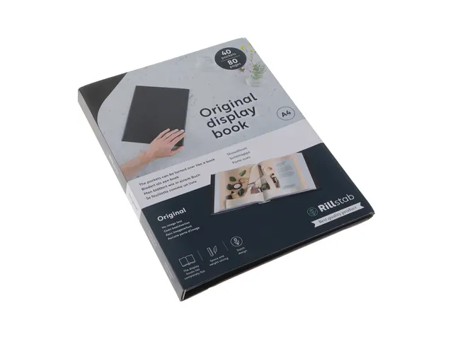 Showmap Rillstab A4 RI99444 4 Kanaals 40 Tassen Zwart