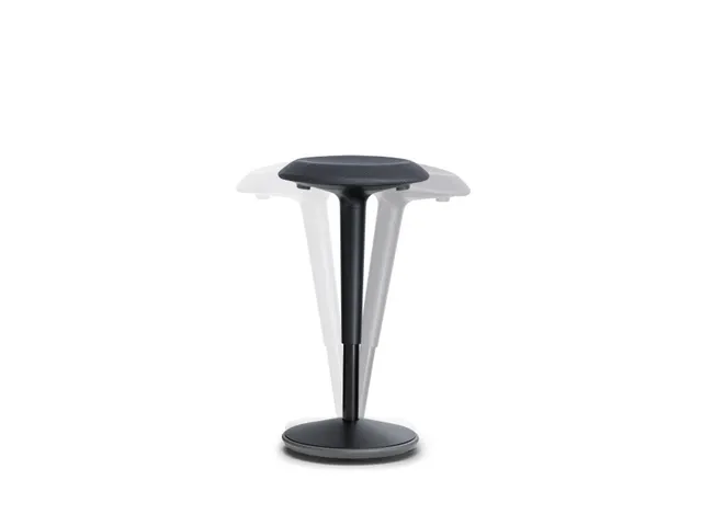 Tabouret assis-debout Sedus se:fit Noir