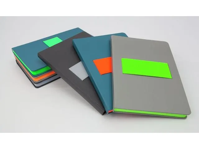 Carnet Sigel Linescape Neo A5 gris foncé/gris clair à couverture rig