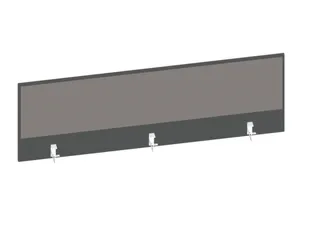 baliepaneel bureau aanbouw achter MS-donkergrijs BN8078-grijs 1600mm - 1