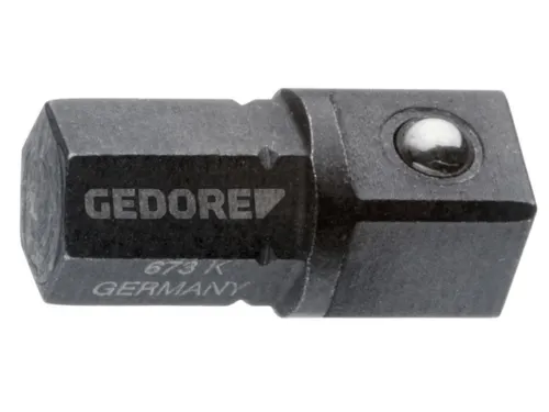 673 K Inzetstukhouder kort 1/4 inch zeskant - 1/4 inch vierkant