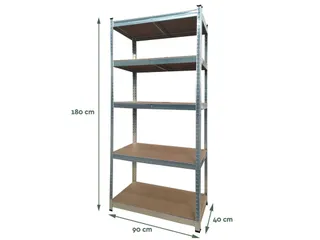 Stellingkast 5 Planken 180x90x40cm - 2
