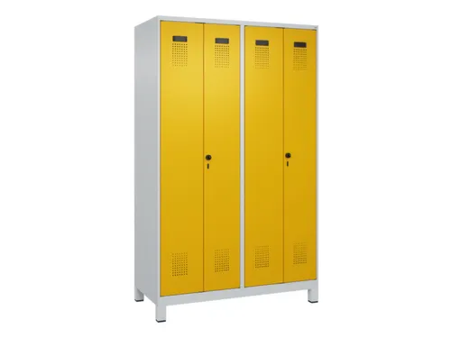 locker voor scheiding van kleding,HxBxD 1950x1200x500mm,4vak