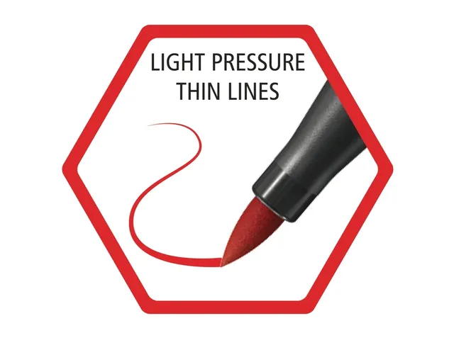 Brushstift STABILO Pen 568/48 karmijnrood