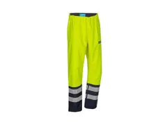 Sioen Hovi 7276 regenbroek, fluo geel/marineblauw, maat M, per stuk