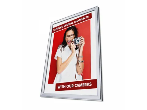 Design Kliklijst Compasso A3 Rechte Hoeken 37mm Zilver