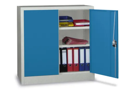 grootvolumekast met openslaande deuren,RAL7035,front RAL5012