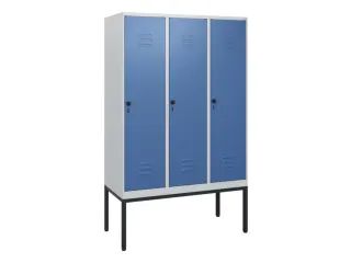 locker,HxBxD 1950x1200x500mm,3vak,vak B 400mm,draaigrendel - 1