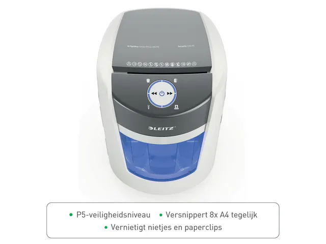 Papiervernietiger Leitz IQ OptiMax 350 Small Office P5 snippers 2x15mm