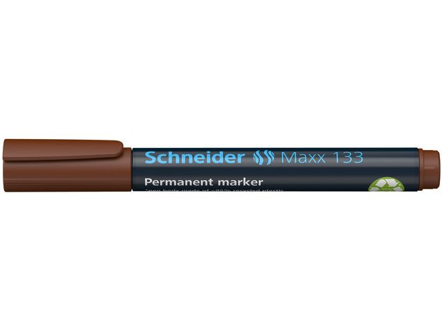 marker Schneider Maxx 133 permanent beitelpunt bruin | MarkeerstiftWinkel.nl