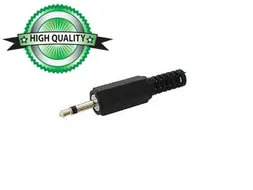 Mannelijke 2.5mm Mono Jack - Plastic Zwart
