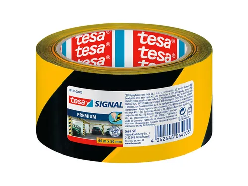 Waarschuwingstape Premium 66mx50mm Geel Zwart
