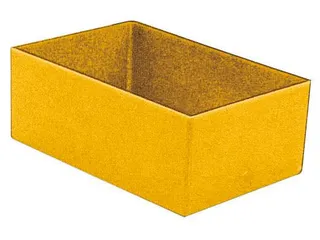 Inzetbak HxLxB 63x162x108mm Polystyreen Geel 50 stuks - 1
