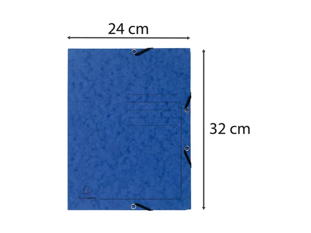 Elastomap3 klep. ged ruckt 355g blauw